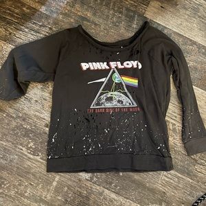 Excellent Condition Chaser Size Large Pink Floyd Distressed Crew Neck